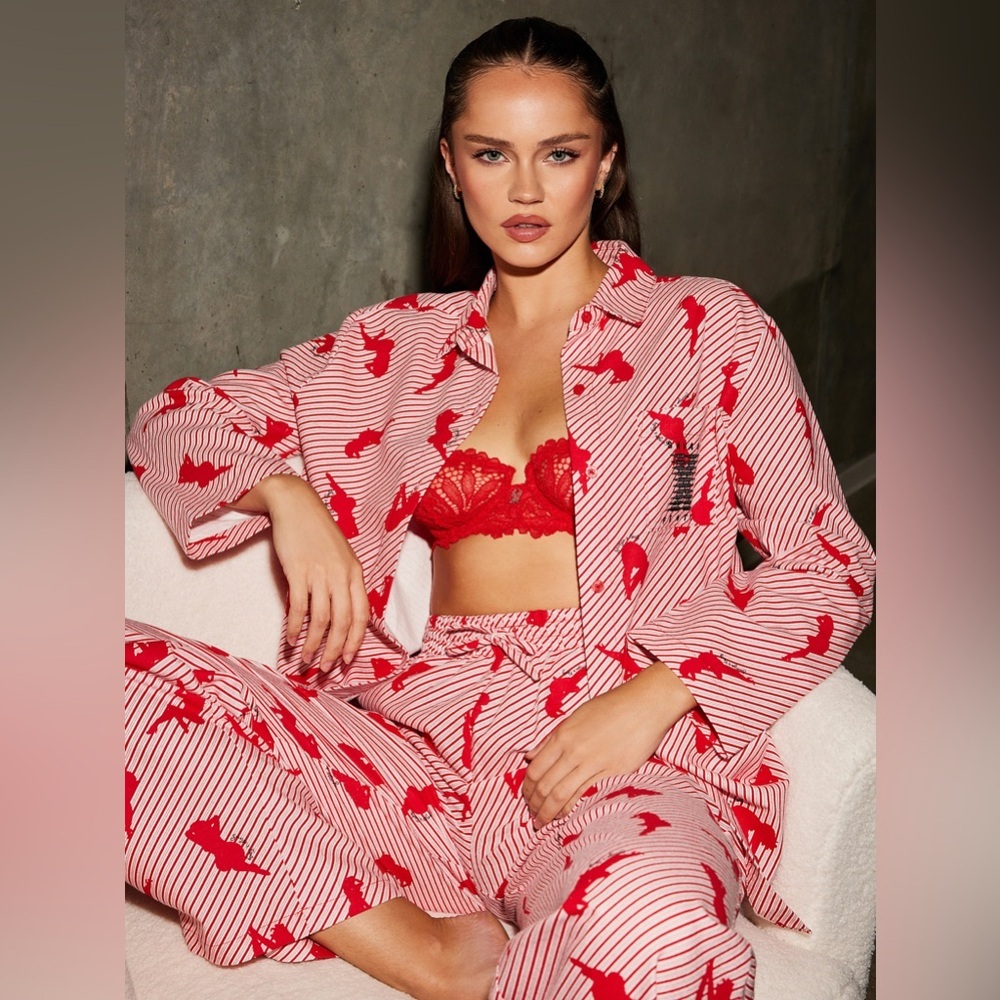 SAVAGE X FENTEY NIGHT STAR CHASER PAJAMAS - RED SIZE 1X (NEW WITH TAGS) A24 - Picture 3 of 11